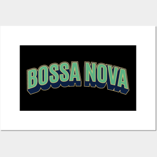 Bossa Nova Groove - Brazilian Rhythmic Logo Apparel Posters and Art